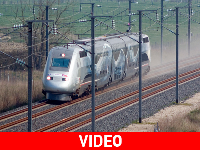 Τραίνο αναπτύσσει ταχύτητα 574 χλμ./ώρα…